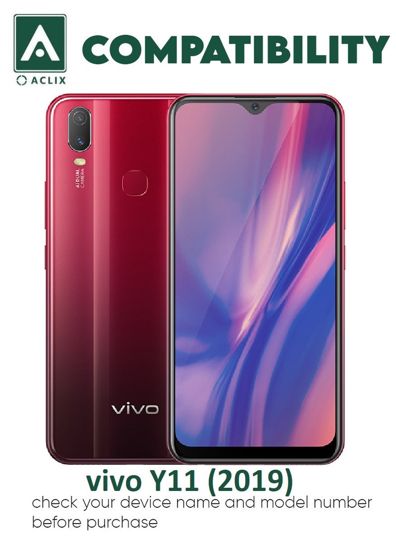 ACLIX 2 Pieces Antistatic ESD Dustproof Premium Quality High Definition Tempered Glass Screen Protector Designed For vivo Y11 (2019) - Image 3
