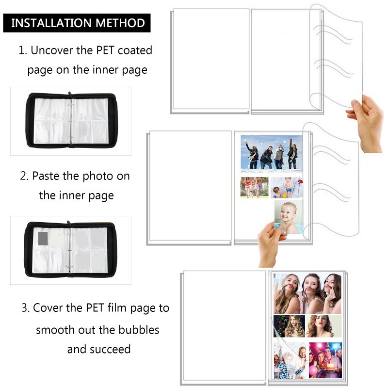 1Pc Trading Cards Binder with Sleeves Cards Collector Album Carrying Case Book - Image 3