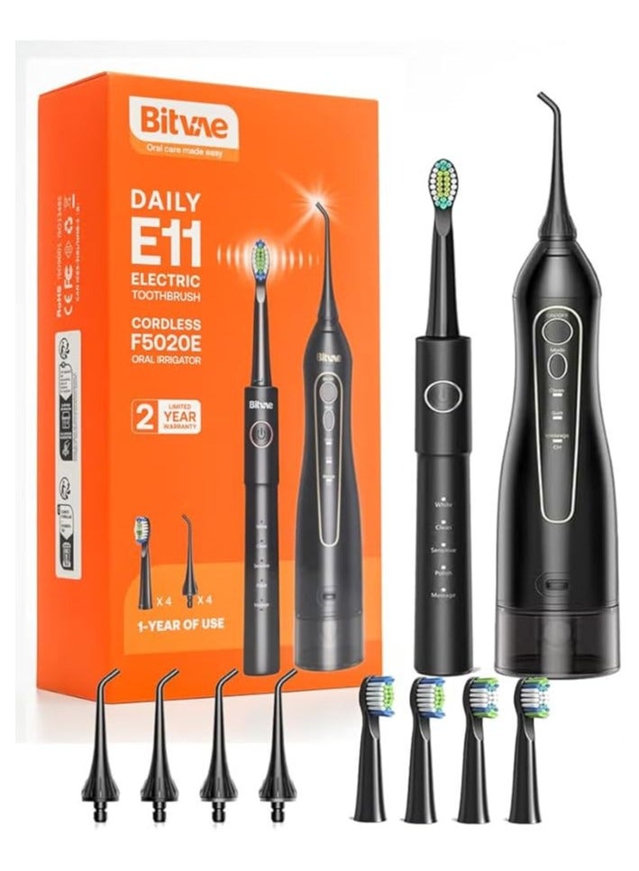 بيتفي Electric Toothbrush with Water Flosser, E11-F5020E - Image 1