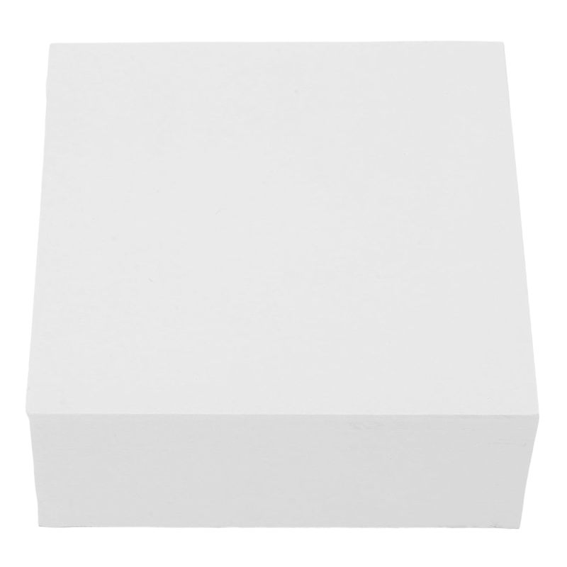 Glue-Free Notepad: 400-Sheet White Square Format - Clean Desk Surface Guaranteed Writing Pad for Office Professionals, Students, Home Office Use - Image 1