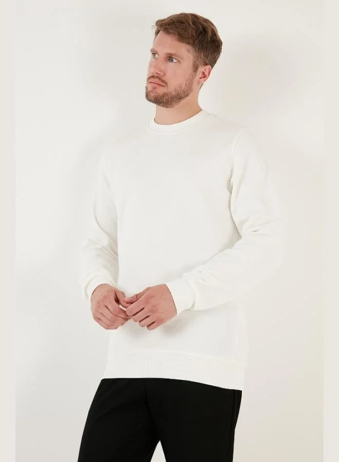 Buratti  Buratti Cotton Relaxed Fit Crew Neck Sweatshirt Men's SWEAT 5905453 for Men | Best Price UAE