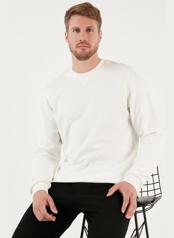 Buratti  Buratti Cotton Relaxed Fit Crew Neck Sweatshirt Men's SWEAT 5905453 for Men | Best Price UAE