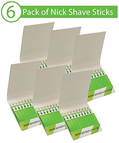 BARBERUPP Styptic Sticks for Razor Nicks - 6 Pack (120 Green Stix) Stops Bleeding Shaving Accessories for Men & Women | Disposable, Sanitary, & Fragrance-Free | Ideal for Barbers, Salons, Travel or Personal - Image 4