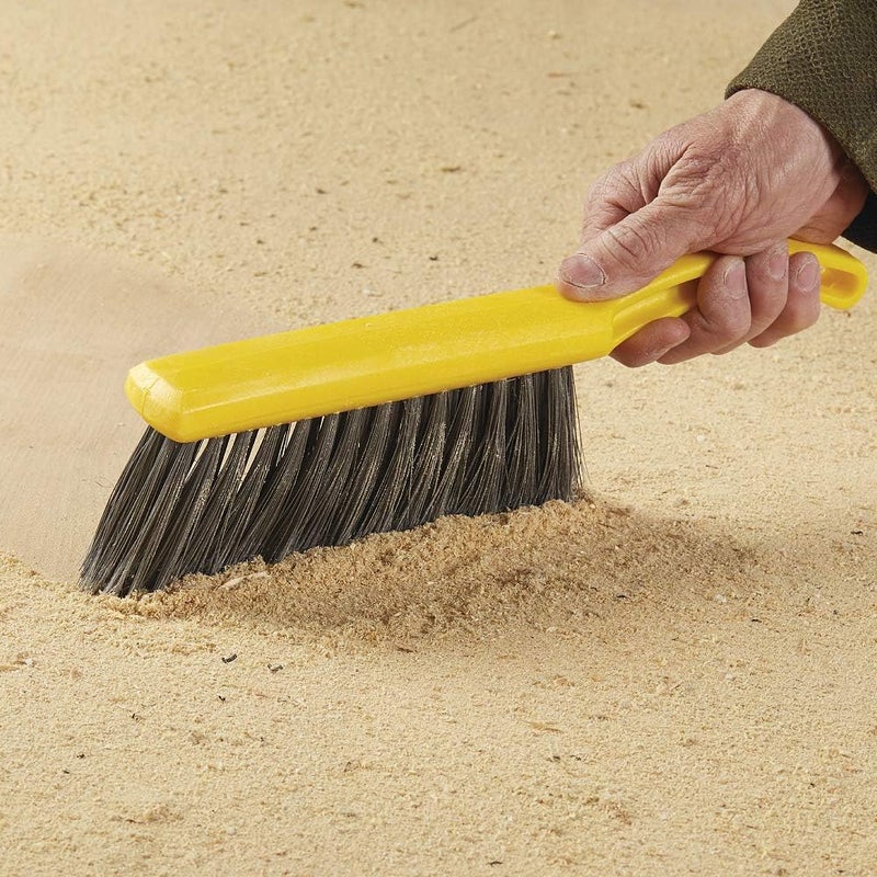 Rubbermaid Commercial 8 Inch Counter Brush, Flagged Polypropylene Fill for Smooth Surface Sweeping, Silver - Image 2