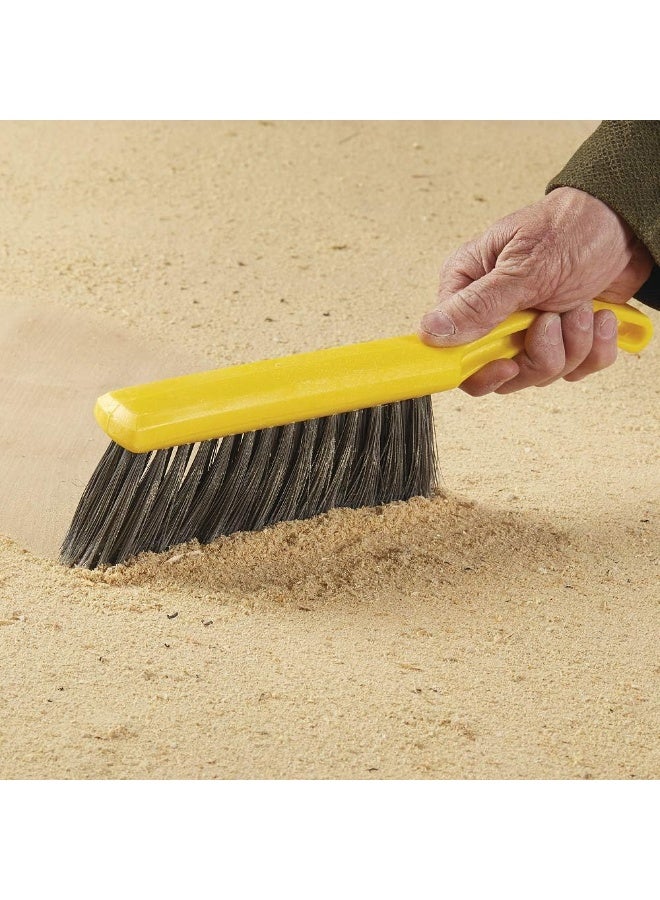Rubbermaid Commercial 8 Inch Counter Brush, Flagged Polypropylene Fill for Smooth Surface Sweeping, Silver - Image 3