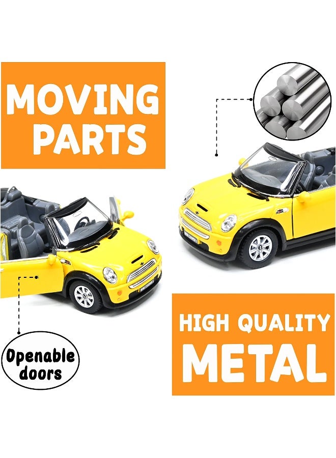 Kinsmart سيارة ميني كوبر إس قابلة للفتح بحجم 1:36 مع آلية سحب للخلف مصنوعة من سبائك المعادن - Image 4