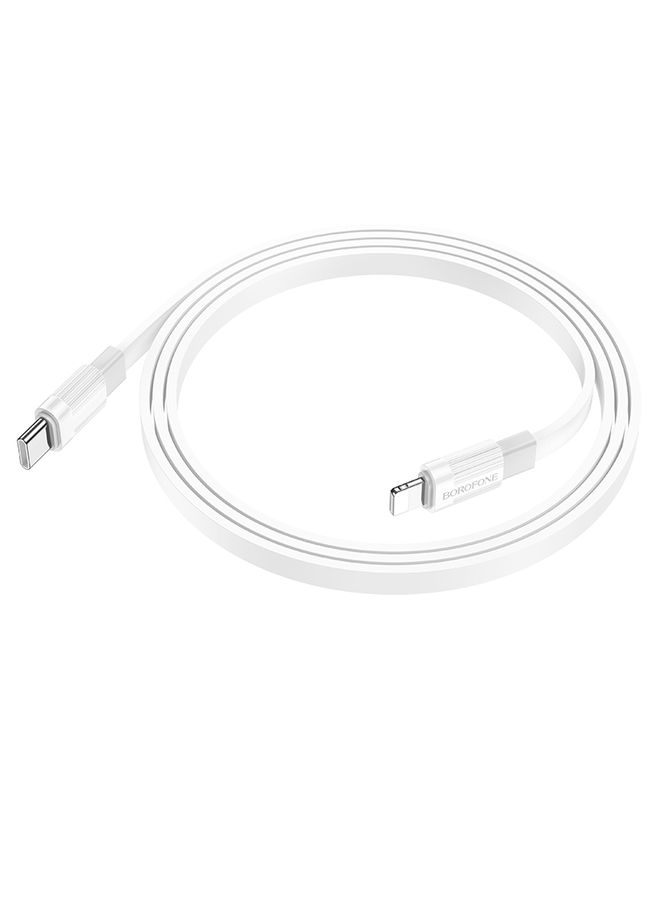 Borofone BX89 Type-C to 8 Pin Union PD Charging Data Cable, Length:1m(White Gray) - Image 3