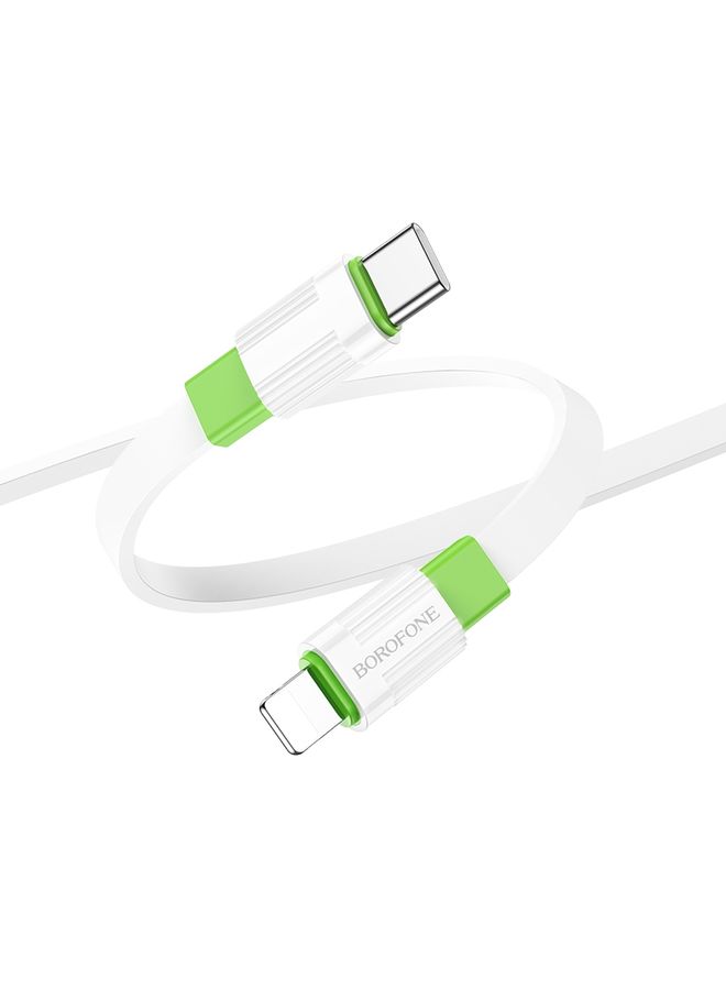 Borofone BX89 Type-C to 8 Pin Union PD Charging Data Cable, Length:1m(White Gray) - Image 2