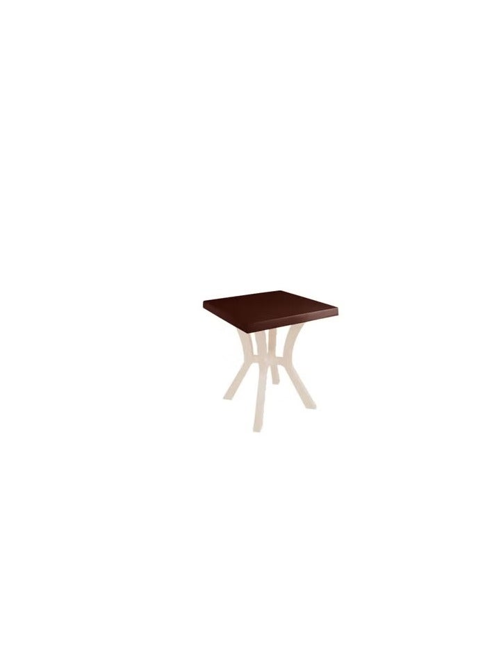 El Helal & Silver Star Compact 60x60 cm Brown Table – Stylish and Functional for Small Spaces.