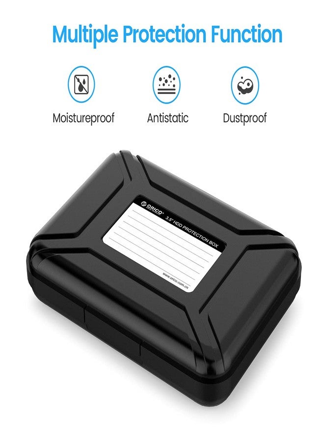 Orico Hard Drive Storage Carrying Case - 3.5in for WD, Seagate, Toshiba - PHXBK - Image 2