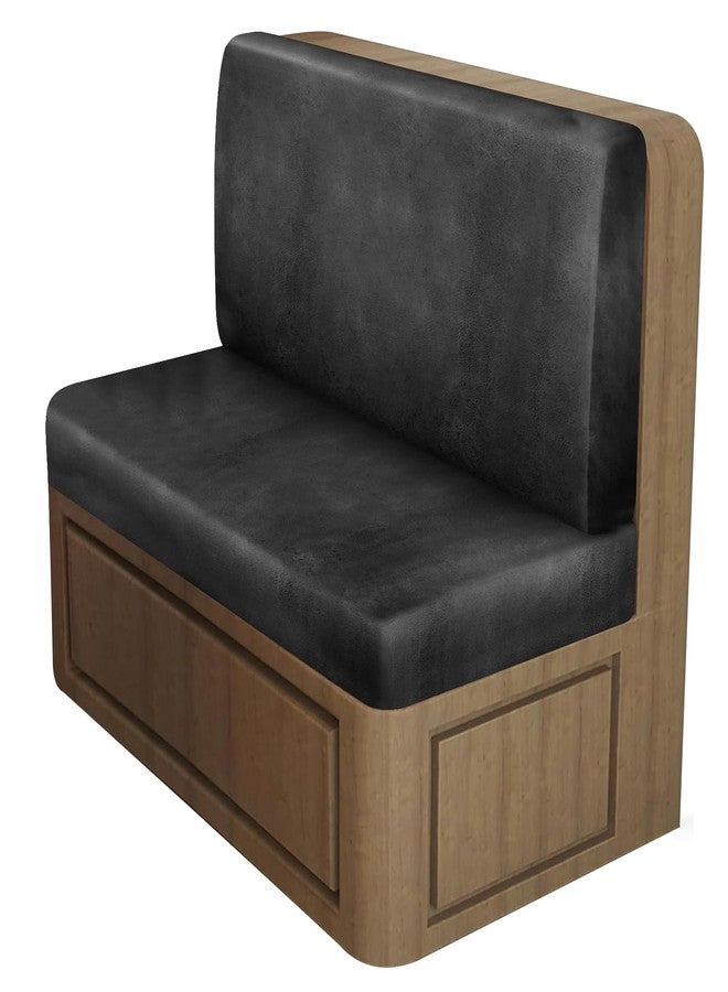 ANARACHON Leather Look RV Dinette Cushion Covers, Stretch Camper Cushion Slipcovers for Travel Trailer Couch RV Booth Seat, Replacement Camper Sofa Chair Protector (1 Backrest Cover & 1 Bench Cover,Dark Grey) - Image 1