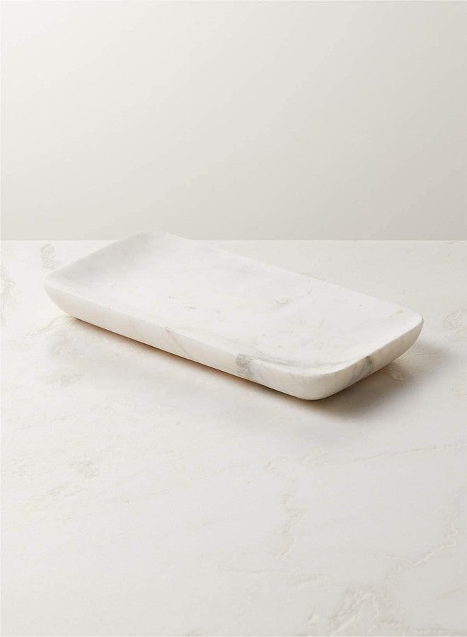 MBSC Rectangle Shape Marble Tray For Bathroom, Kitchen Serving, Dining Table Decoration And Gift (Vanity Platter) (White, Rectangular) - Image 5