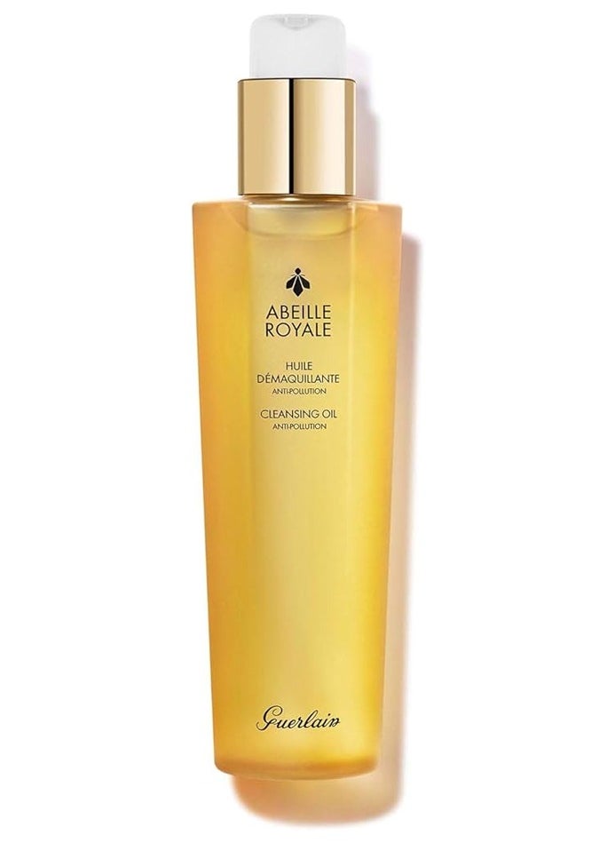 Guerlain ABEILLE ROYAL INTENSE CLEANSING OIL 150 ML - gently removes all types of makeup, even waterproof, from face, eyes and lips, and helps rid the skin of impurities and pollutant particles. 