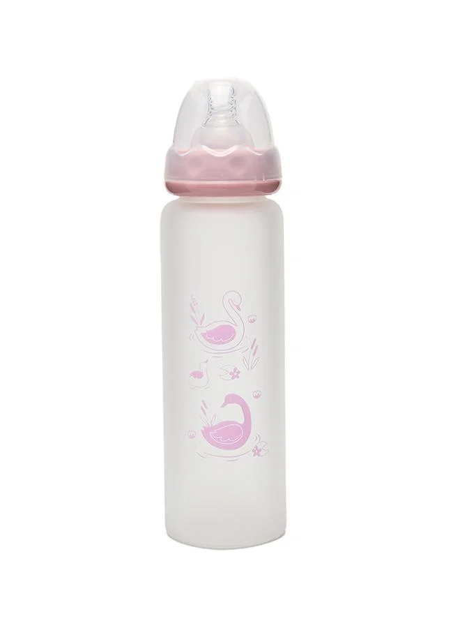 أطفال وأكثر Babies & More Baby Pink Shatterproof Glass Feeding Bottle 240ml
