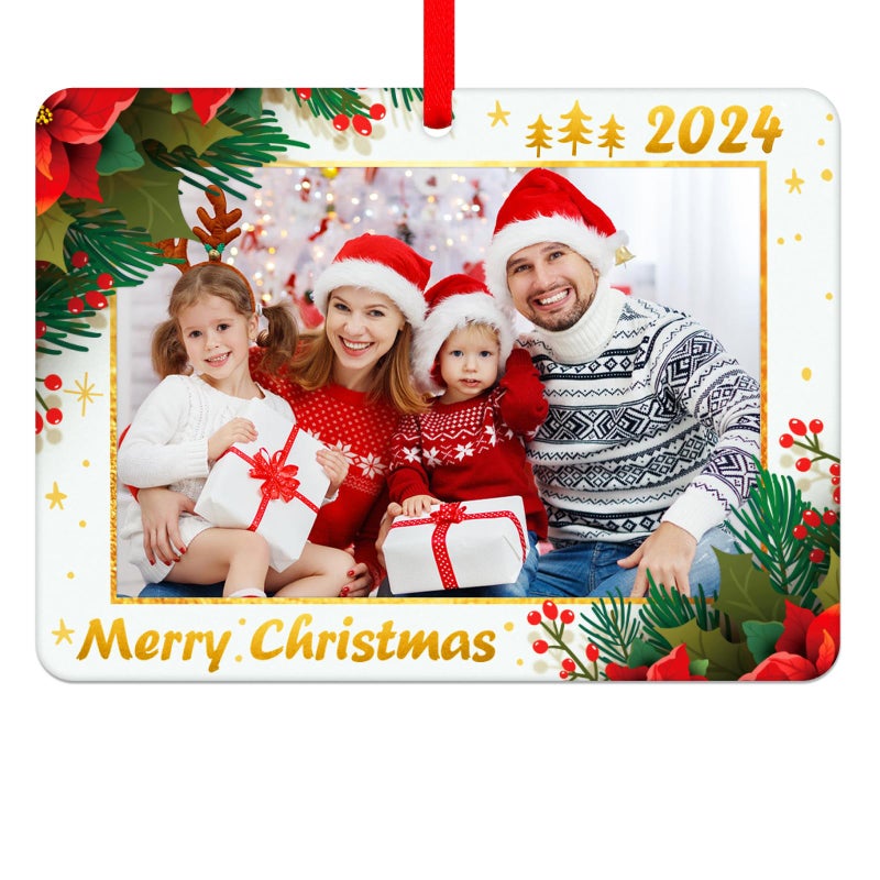 WhatSign Personalized Picture Ornaments  Custom Family Christmas Keepsake Ornaments 2024