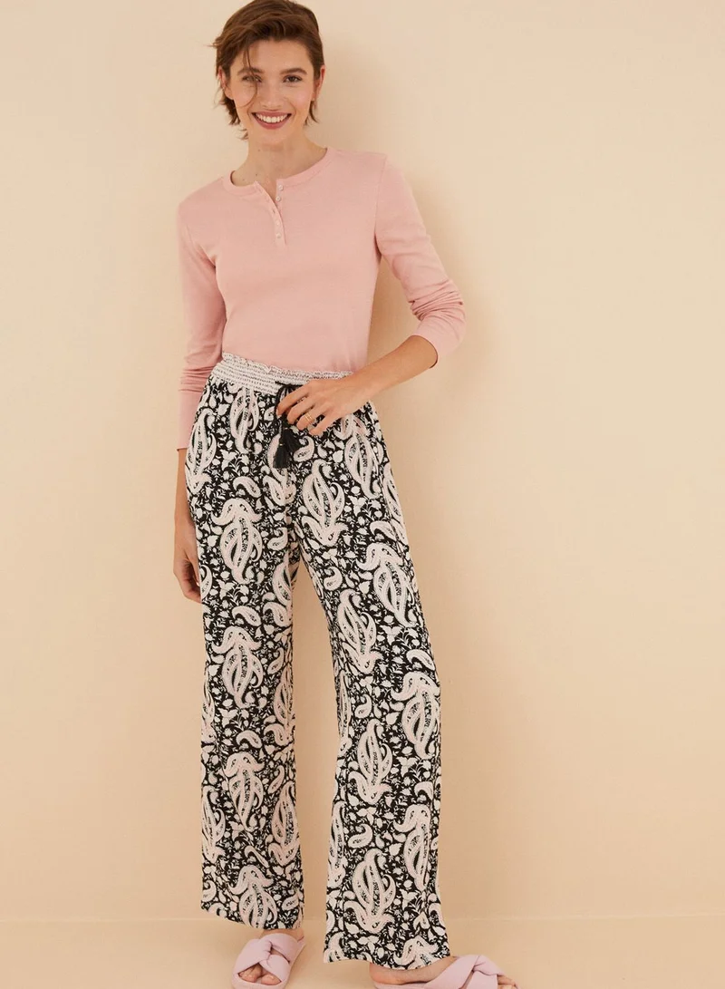 women'secret Printed High Waist Pants