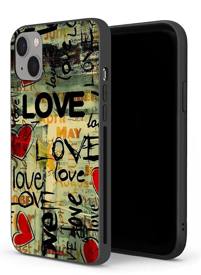 Tolwak Apple iPhone 13 Protective Case Love Tags - Image 1