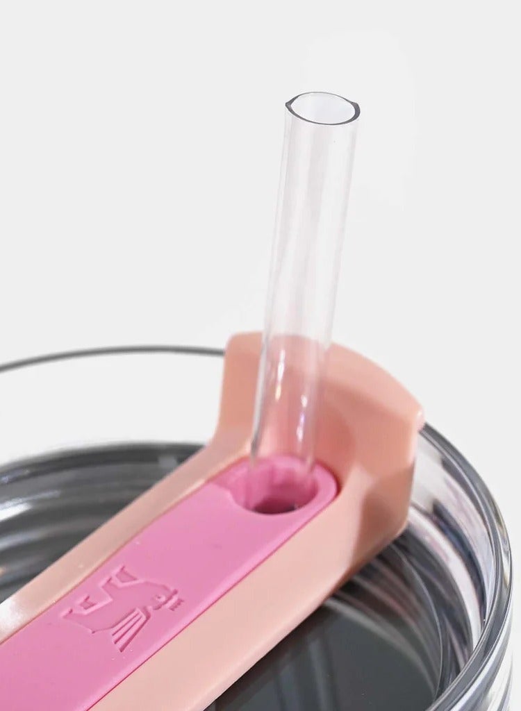 Stanley 40oz Barbie Just Peachy Flowstate Stainless Steel Vacuum Insulated Tumbler with Lid and Straw for Water, Iced Tea or Coffee, Smoothie and More Best Gift (Just Peachy) - Image 3