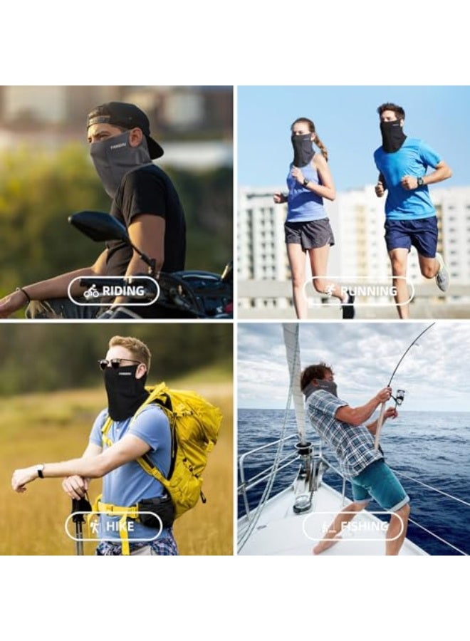 Generic Sun Face Mask UV Protection for Men Women，Breathable Cooling Neck Gaiter Face Cover Scarf for Skiing Fishing Hiking Cycling - Image 4