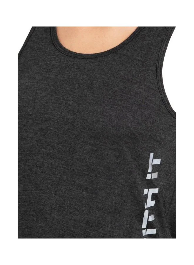 Jockey black MW33 Women Microfiber Fabric Graphic Printed Tank Top with Breathable Mesh and Stay Dry Treatment for Women | Best Price UAE