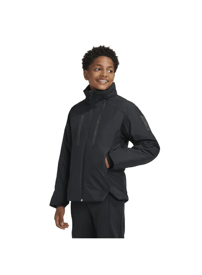 adidas جاكيت تدريب J Sw Myshelter أسود للأعمار 7-8 سنوات
