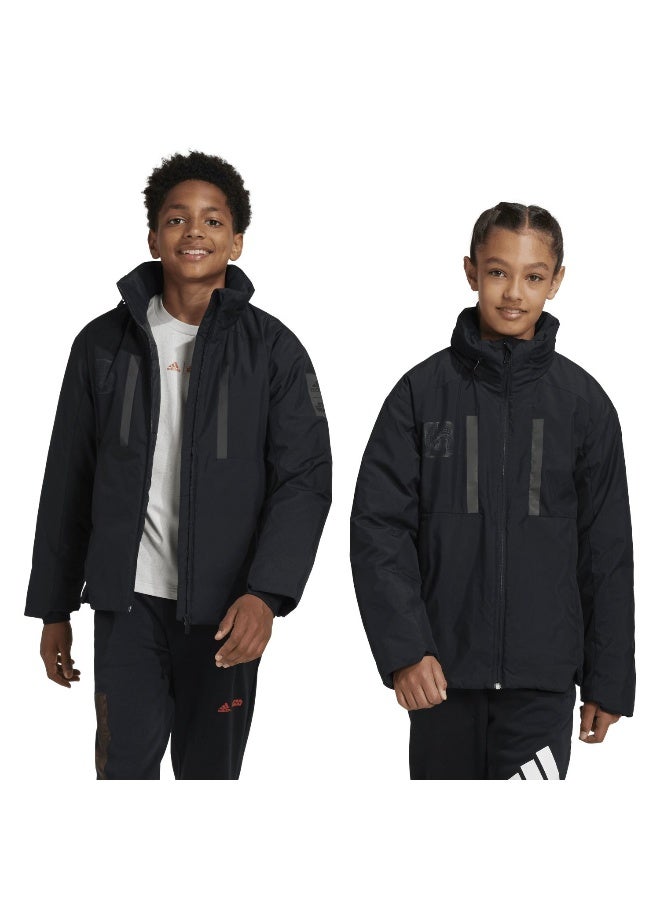 J Sw Myshelter Black Training Jackets 7-8Y