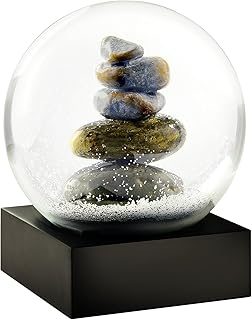 CoolSnowGlobes Cairn Stacked Rocks Sculpture - Cool Snow Globe By - Image 1