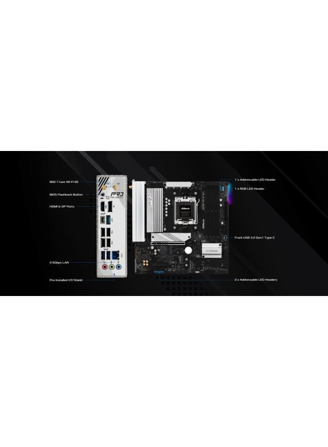 ASRock MB ASRock AMD AM5 B850M Pro RS WiFi - Image 3