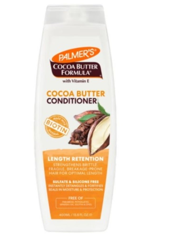 بلسم بالحفاظ على طول الشعر بزبدة الكاكاو والبيوتين من بالميرز – 400 مل