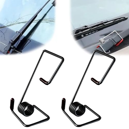 OTXKXBLP 2Pcs Windshield Wiper Arm Pressure Spring Booster Wiper Arm Pressure Spring Set Enhance Wiper Performance Easy Install Improved Visibility in RainSnow Suitable for All Vehicles - Image 1