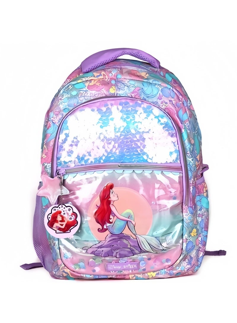 Smiggle Girls Sequin Student Backpack Primary and Secondary School Children Backpack Outdoor Leisure Bag Backpack 42*30CM