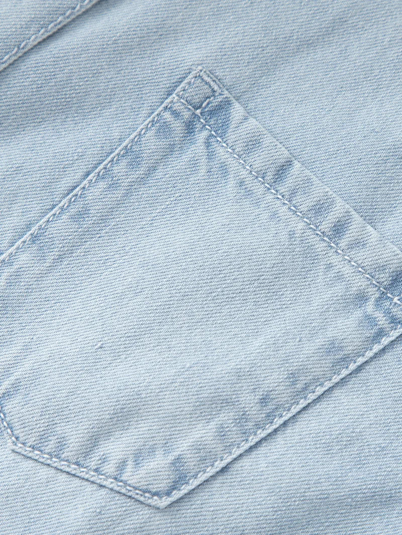 Balabala Kids Girl Denim short sleeve suit