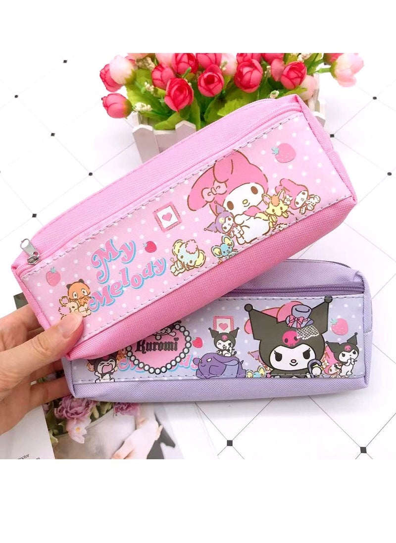 Sanrio Kuromi Double Zipper PU Multifunctional Large Capacity Pencil Case Stationery Pencil Case Neutral Pen Set - pzsku/Z4510A4AC985071D0B581Z/45/_/1715420822/7b6ac7c2-61b0-4f36-b44a-09c599e5c2a5