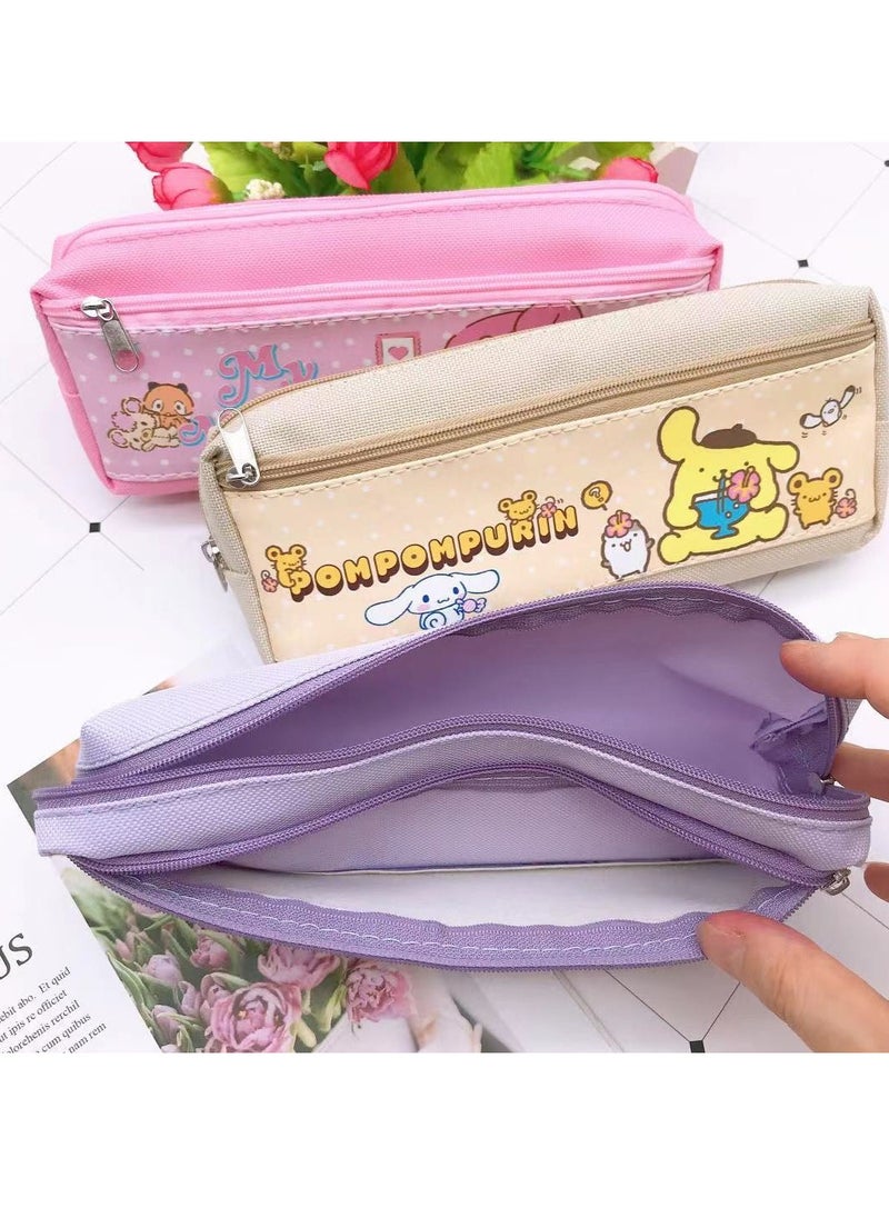 Sanrio Kuromi Double Zipper PU Multifunctional Large Capacity Pencil Case Stationery Pencil Case Neutral Pen Set - pzsku/Z4510A4AC985071D0B581Z/45/_/1715421124/8cf5dbf9-e549-4d43-a7e1-0e166de299bd