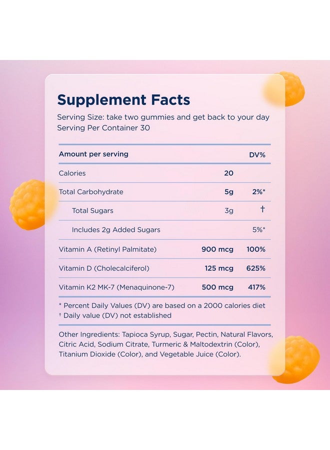 Canary Barrier Booster Vitamin A, D, & K Immune Support Gummy - Great for Immune Support, Bone Strength, & Cardiovascular Health - Vegan Berry Banana Flavor, 60 Gummies - Image 4
