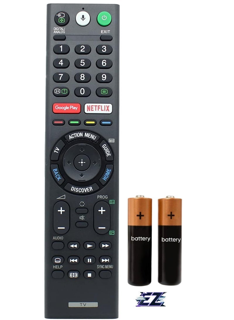 PopZa Replacement Remote Control RMF-TX200P for Sony TV Also Compatible with RMT-TX200E RMF-TX300E RMT-TX200A RMF-TX201E RMF-TX220P RMF-TX200U RMF-TX201U with battery - Image 1