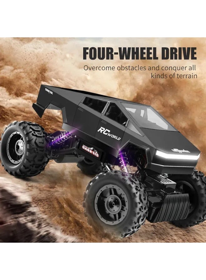 Tesla 1/14 Cyber Crawler Climbing Remote Control Car - Black - Image 3