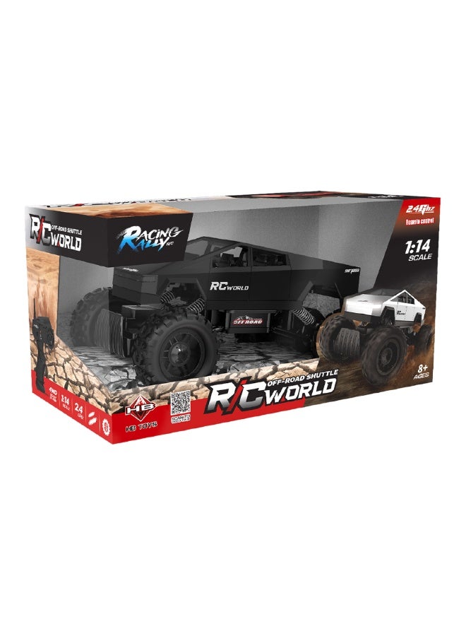 Tesla 1/14 Cyber Crawler Climbing Remote Control Car - Black - Image 4