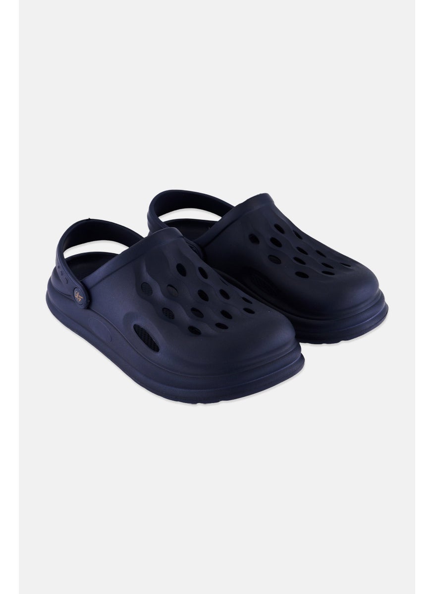 Loyalty and Faith - Men Mantegna Slingback Clogs, Navy - Image 1