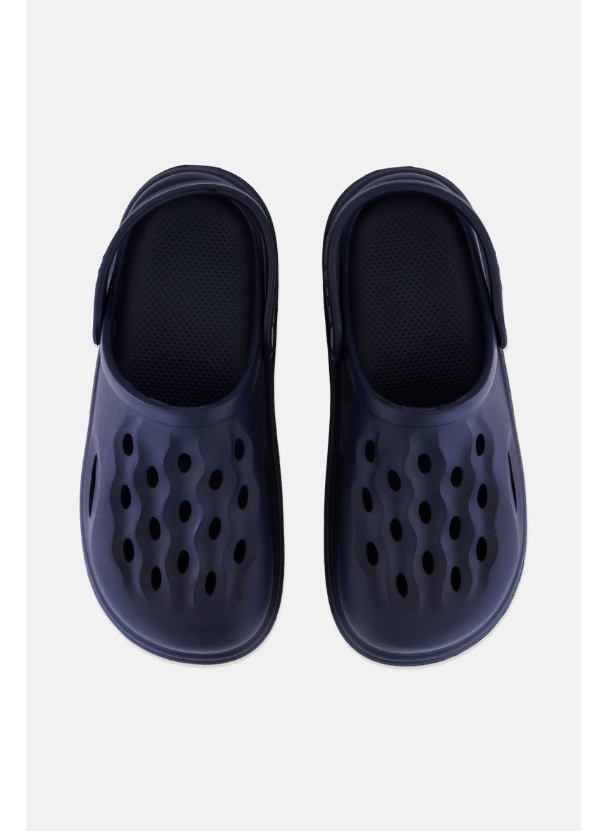 Loyalty and Faith - Men Mantegna Slingback Clogs, Navy - Image 1