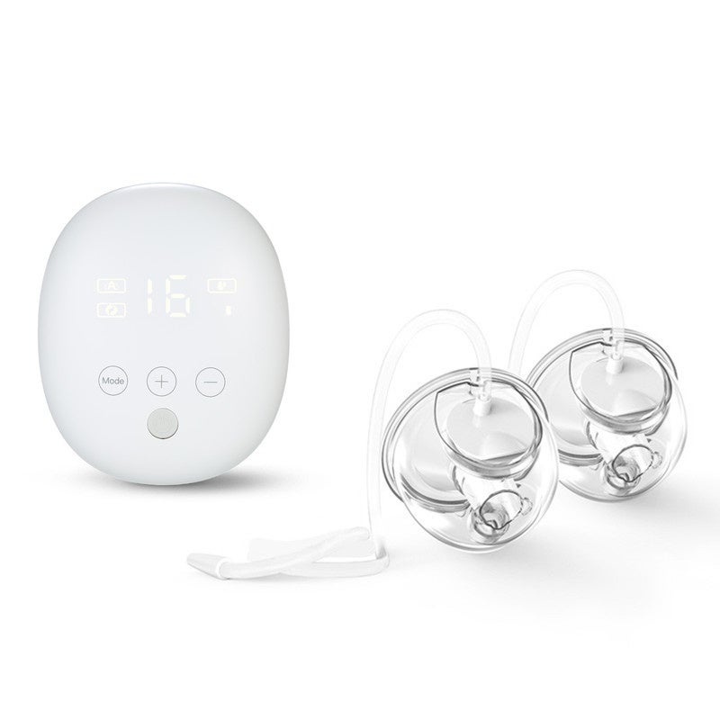 Wearable Double Electric Breast Pump Silent Invisible Hands Breast Pump 3 Modes 16 Levels Adjustable for Home Travel - Image 1