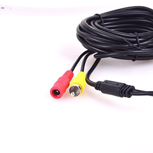 Ekylin Car RCA DC Audio Video AV Extension Cable for CCTV Security, Truck Bus Trailer Reverse Parking Camera (5 Meters/16 Feet) - 2 in 1 RCA Video & DC Power Cable - Image 4