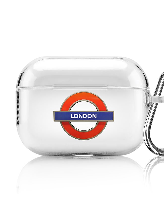 Stylizedd Classic Clear printed Case for Apple AirPods Pro 2nd Generation Thin Transparent Cover [Designed for Apple AirPods Pro 2nd Generation] - Mind the Gap - Image 1