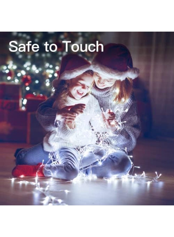 أضواء شجرة عيد الميلاد ، 6 أمتار، 60 مصباح LED خرافي يعمل بالتيار الكهربائي، مقاوم للماء، سلسلة إضاءة خارجية بيضاء باردة للخارج، ديكورات عيد الميلاد للحديقة الداخلية - Image 1