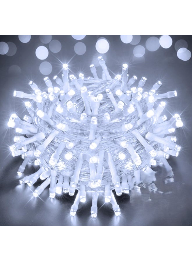 أضواء شجرة عيد الميلاد ، 6 أمتار، 60 مصباح LED خرافي يعمل بالتيار الكهربائي، مقاوم للماء، سلسلة إضاءة خارجية بيضاء باردة للخارج، ديكورات عيد الميلاد للحديقة الداخلية - Image 4