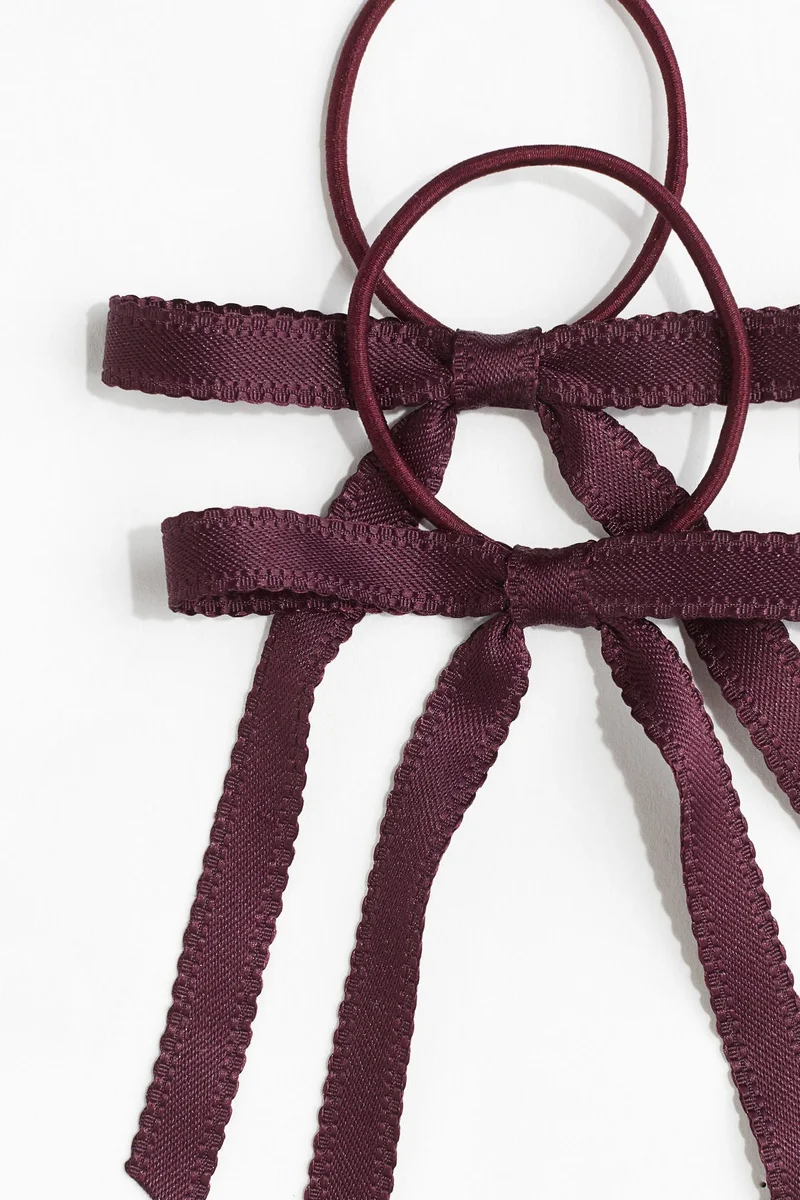 اتش اند ام ربطات شعر مزيّنة بربطة - عبوة من قطعتين