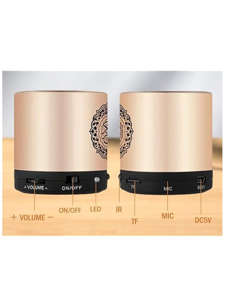 Portable Qur'an Speaker With 16 Reciters and 16 Translations (Gold) - Image 3