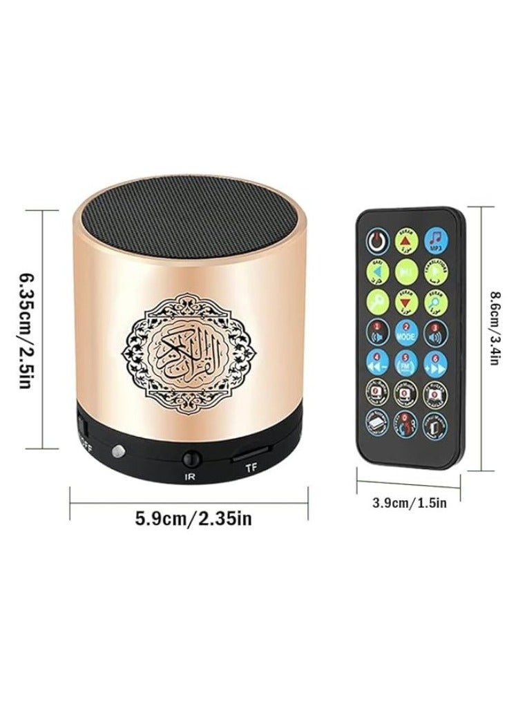 Portable Qur'an Speaker With 16 Reciters and 16 Translations (Gold) - Image 2