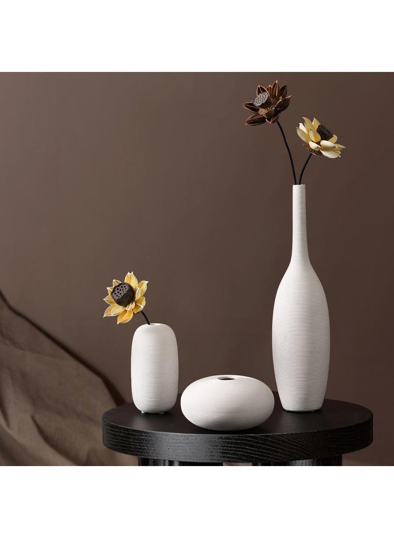 Y&D Art Flower Arrangement Modern Minimalist Living Room Home Soft Decoration Creative Ceramic Vase - Image 2