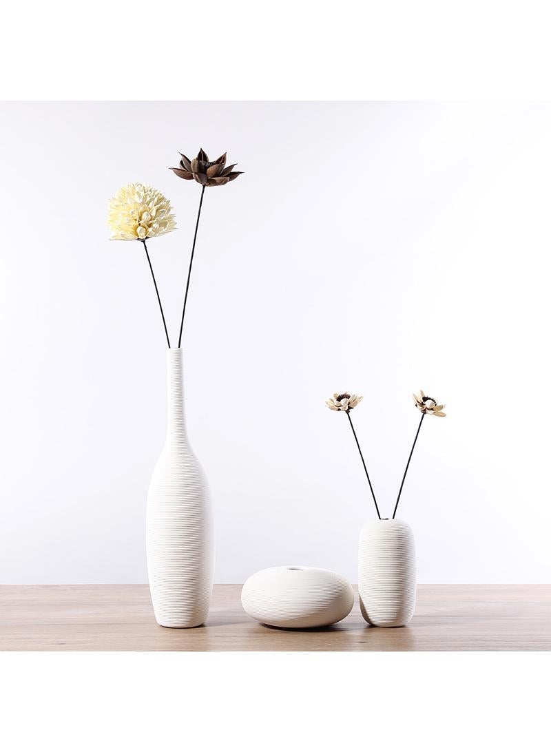 Y&D Art Flower Arrangement Modern Minimalist Living Room Home Soft Decoration Creative Ceramic Vase - Image 3